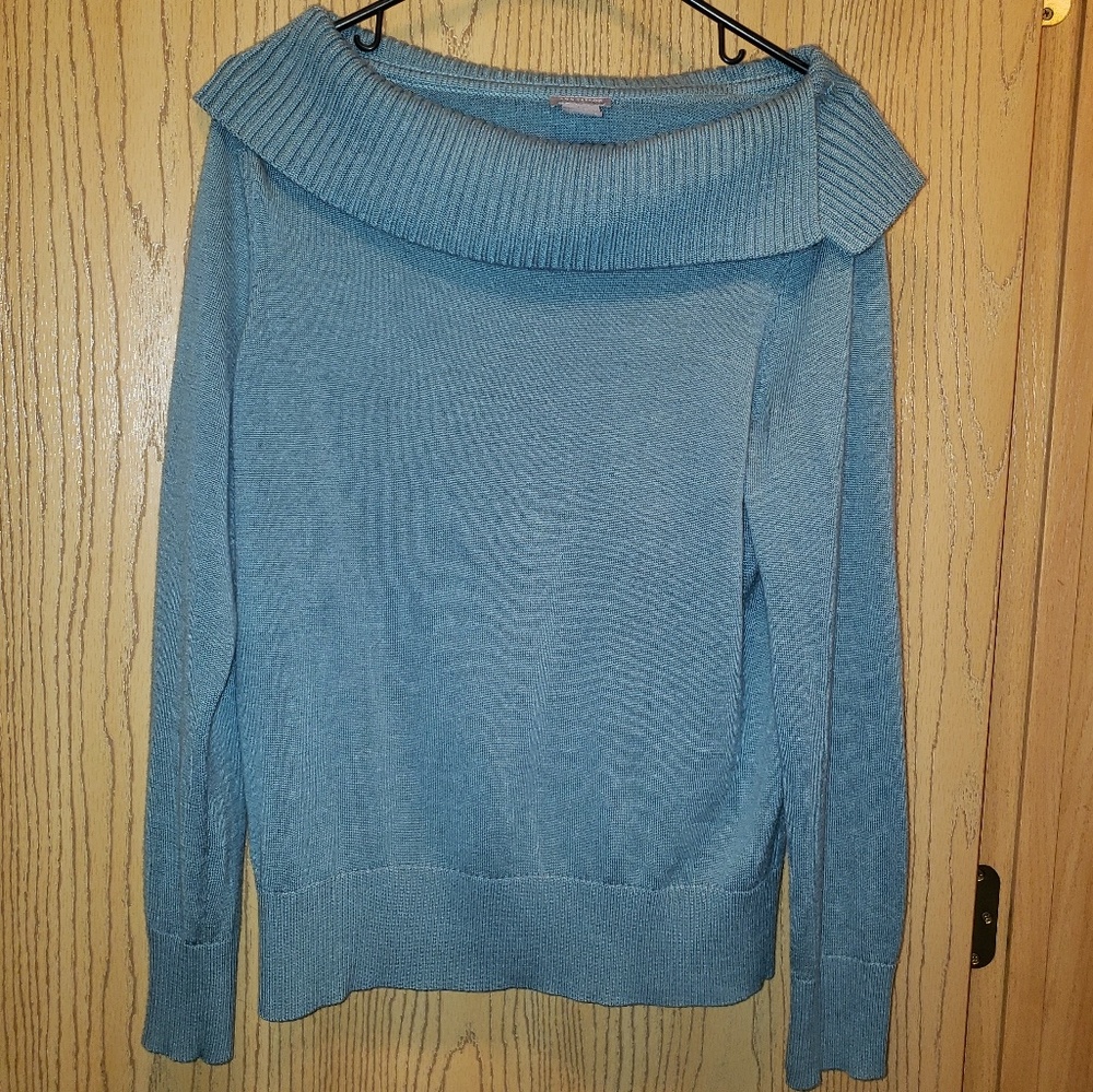 Ann Taylor Blue Grey Sweater